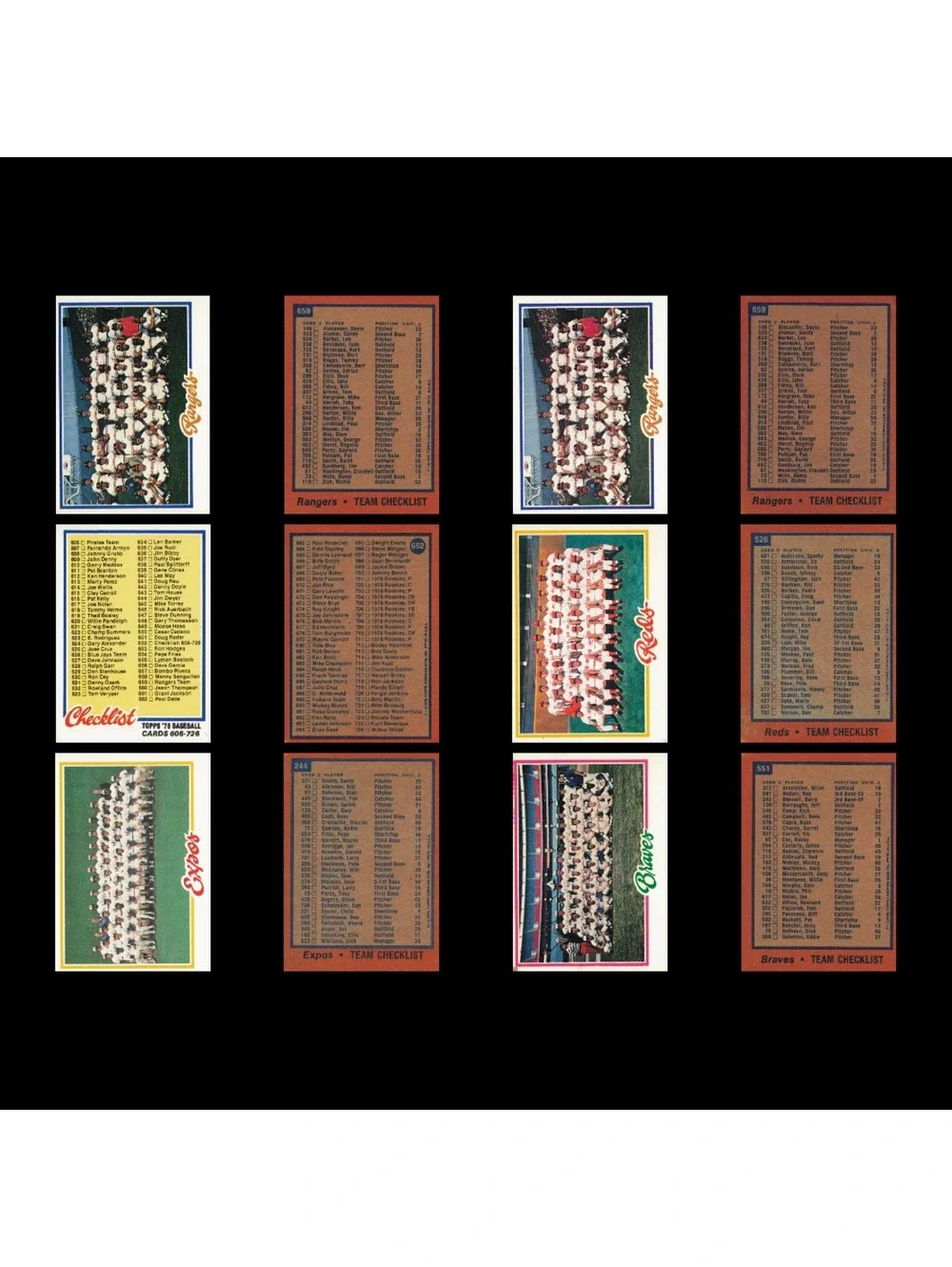 Vintage 1960s-70s Baseball Card Checklist Lot / Mickey Mantle / Extras 79 Total